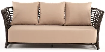Диван из искусственного ротанга Валенсия 202X85X80 CM