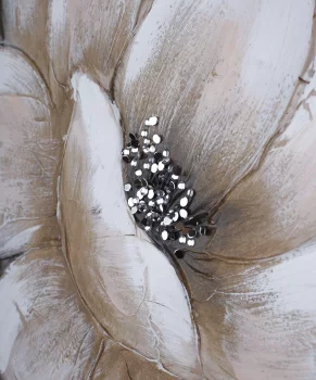 Фактурная картина White Flower 70X100 CM