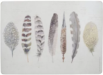 Набор из четырёх подстановочных ковриков Feathers 40X29 CM