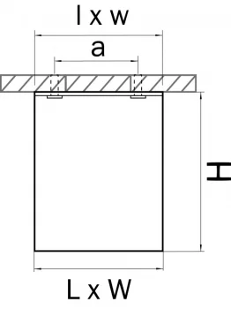 Накладной светильник Ottico Qua 8X8X11 CM
