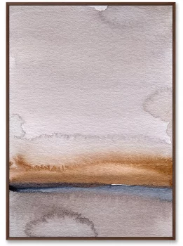 Постер на холсте Late evening river bank 75X105 CM