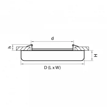 Офисный встраиваемый светильник Zocco 9X9X2 CM