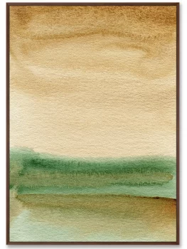 Постер на холсте Pond shore in July 75X105 CM