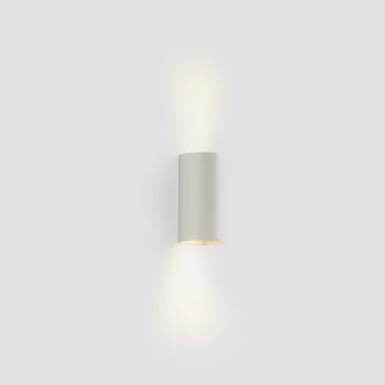 Круглый настенный светильник белый SOLE 8X6,5X15,5 CM