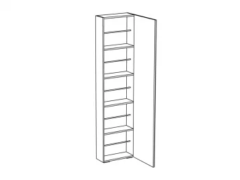 Шкаф для обуви Clio 47X20X187 CM
