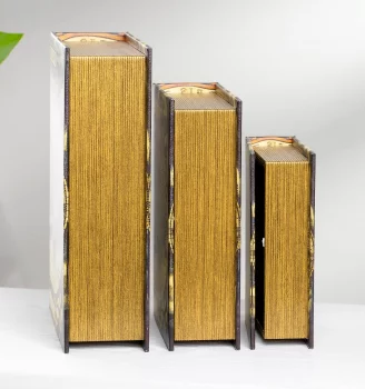 Набор из трёх шкатулок в виде книг Ancient World 21X8X29 / 17X7X24 / 13X5X19 CM