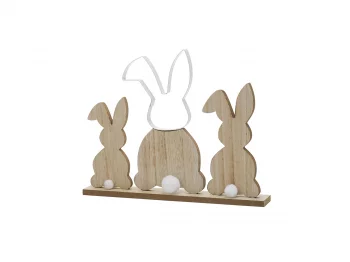 Пасхальная декорация Easter Rabbits 30X4X23 CM