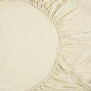 Простыня на резинке из хлопкового трикотажа Essential 180X200X30 CM серо-бежевого цвета