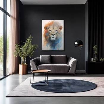 Постер на холсте Enlightened Lion 75X105 CM