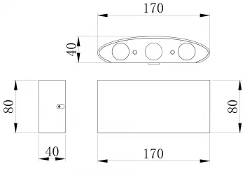 Архитектурная подсветка Strato 17X4X8 CM