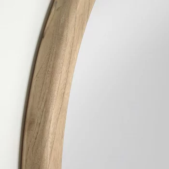 Зеркало в раме из массива минди Alum Ø100 CM