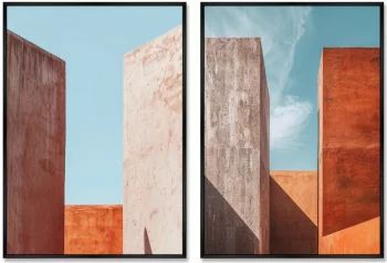 Набор из двух постеров на холсте The immobile in the Eternal 75X105 / 75X105 CM