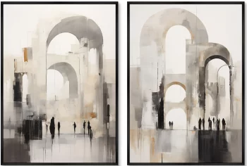 Набор из двух постеров на холсте Graceful arches 75X105 / 75X105 CM
