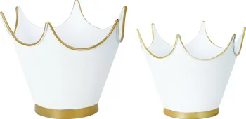Набор из двух Crown 26X23X20 / 21X19X17 CM