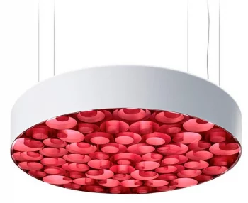 Люстра Spiro Suspension Lamp 15X96X96 CM бело-розовая