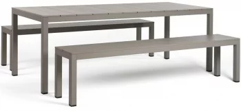 Обеденная группа для сада Set Rio Bench Alu