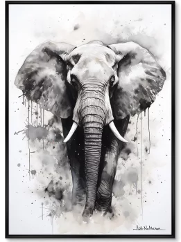 Набор из двух постеров на холсте Walking elephants 75X105 / 75X105 CM