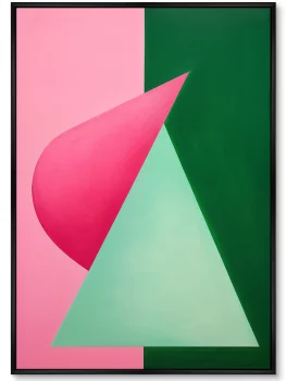 Набор из двух постеров на холсте Geometric watermelon 75X105 / 75X105 CM