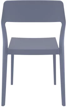 Стул пластиковый Snow 52X56X83 CM серый