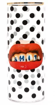 Стеклянная ваза Shit Pois 20X20X50 CM