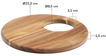 Доска сервировочная Klot Ø26 CM
