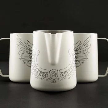 Питчер молочник 600 мл LATTE ART белый матовый нерж. ZeroHero