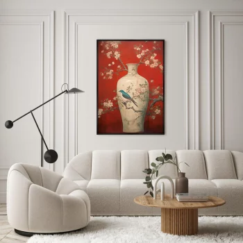 Постер на холсте China porcelain vase 75X105 CM