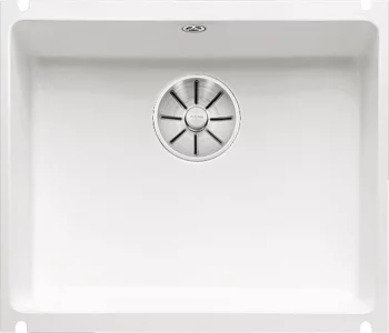 Кухонная мойка Blanco Subline 500-U керамика (глянцевый белый, с отводной арматурой InFino®)