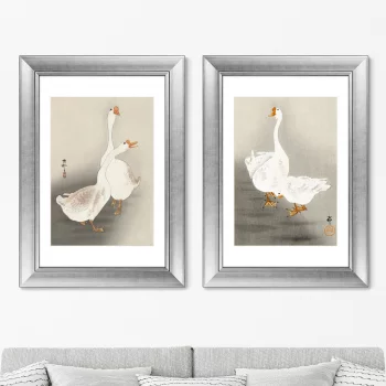 Диптих Two geese 51X71 CM