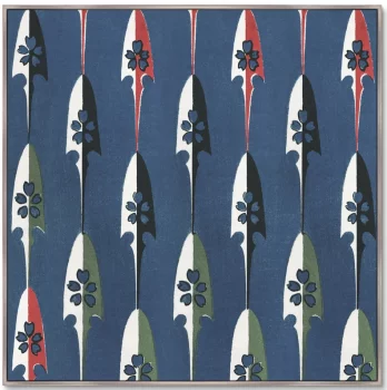 Постер Vintage print of Japanese textile 105X105 CM
