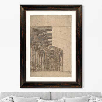 Постер Design of a Baroque Church 61X81 CM