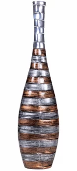Ваза металлическая STRIPES 16X6X66 CM