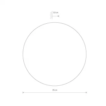 Настенный декоративный светильник Ring Timber Led