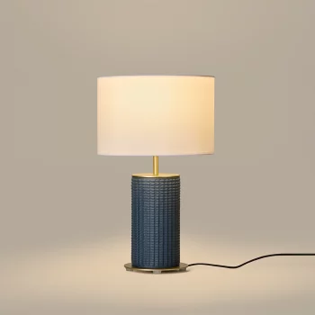 Настольная лампа Dab белый металл с абажуром 35X42.3 CM