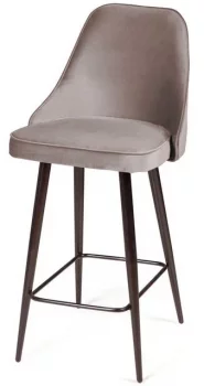 Стул полубарный Oliver 47X50X99 CM пепельно-бежевый