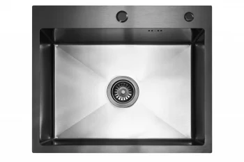 Кухонная мойка из нержавейки BLANTEK FS-5848B Nano black ECO