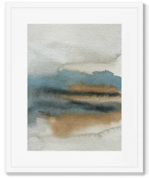Постер в раме Lakeside in the morning fog 42X52 CM