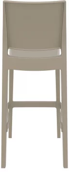 Стул пластиковый барный Maya 45X51X108 CM бежевый