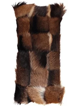 Декоративная подушка Shortwool Goat Premium Spotted 56X28 из шкуры козы CM