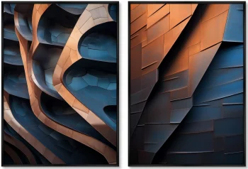 Набор из двух постеров на холсте Form light and shadow 75X105 / 75X105 CM
