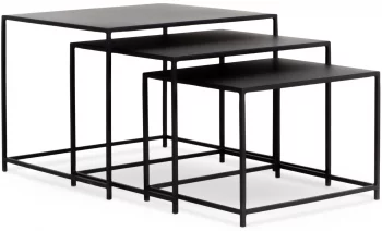 Комплект из трёх столиков Kondo 53X45X40 / 48X40X35 / 42X35X30 CM