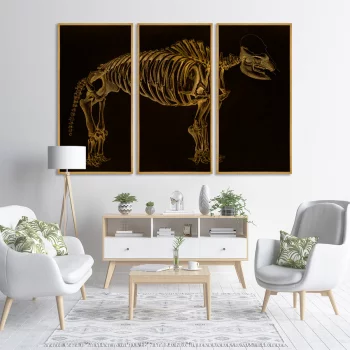 Триптих на холстеMamoth 52X105 / 52X105 / 52X105 CM