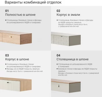 Тумба подвесная Minimal 135X43X35 CM