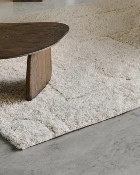 Ковер Nak из бежевой шерсти с жаккардовым узором 200X300 CM