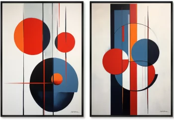Набор из двух постеров на холсте Monkeys 75X105 / 75X105 CM