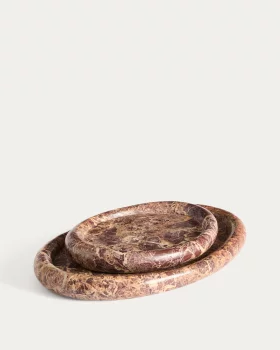 Декоративный мраморный поднос Lenorel 30X23 CM