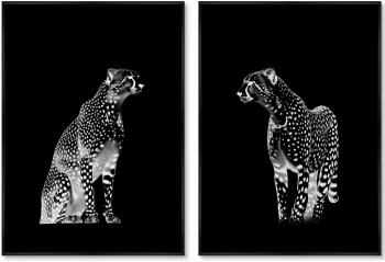 Набор из двух постеров на холсте Cheetahs 75X105 / 75X105 CM