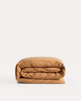 Пододеяльник из 100% хлопкового сатина Sirale с варёной отделкой, медный 150X220X1 CM