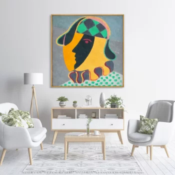 Репродукция картины на холсте Pierots Head 105X105 CM