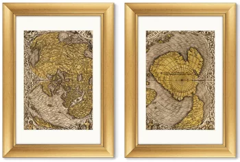 Диптих Noua et integra uniuersi orbis descriptio 51X71 / 51X71 CM